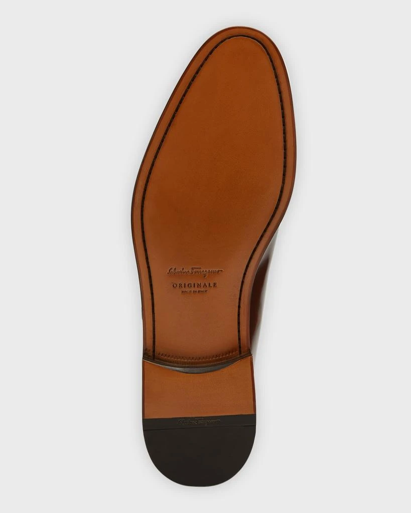 Salvatore Ferragamo Men's Gustav Gancini-Bit Leather Loafers 7