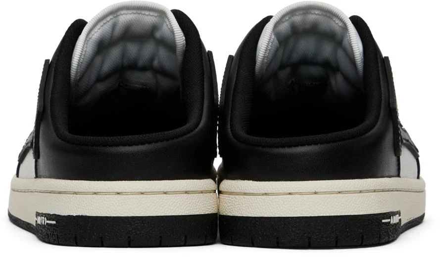 AMIRI Black & White Skel Top Mules 2
