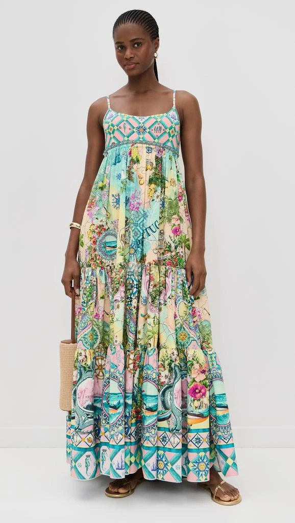 Camilla Long Dress with Jersey Bodice 4
