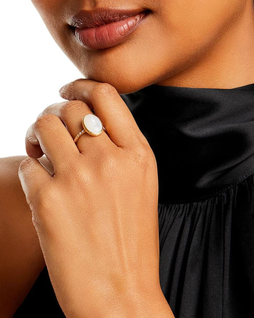 Marco Bicego 18K Yellow Gold Siviglia Mother of Pearl 
Diamond Ring 2