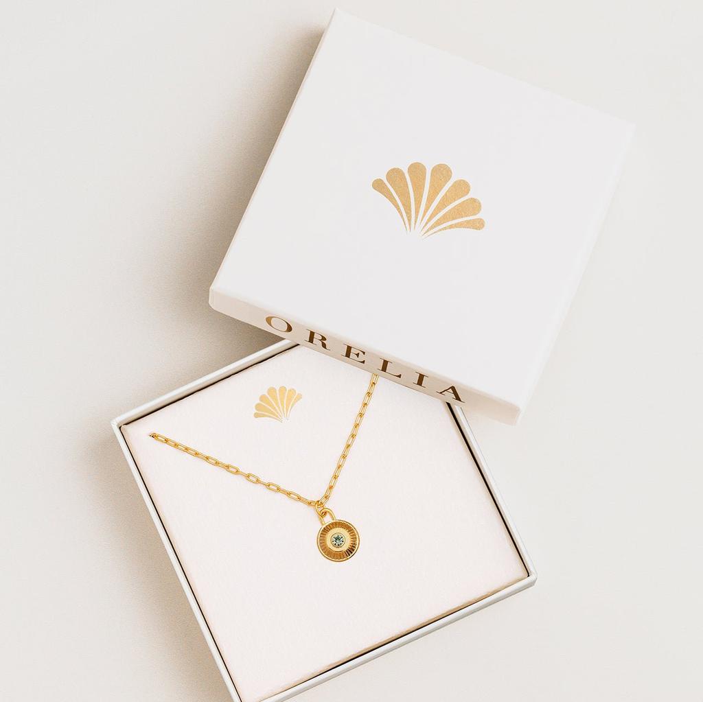 Orelia London August Birthstone Necklace Made With Swarovski Crystals