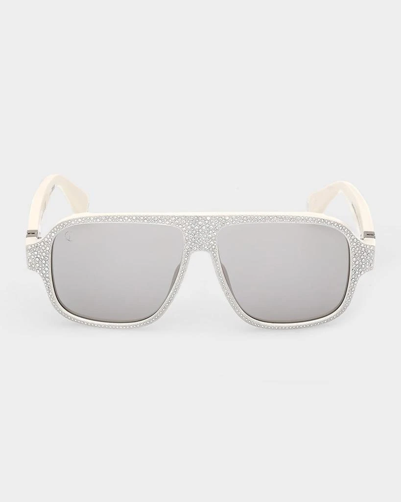 Christian Louboutin Diamond Roller 57mm Square Sunglasses  display picture 1