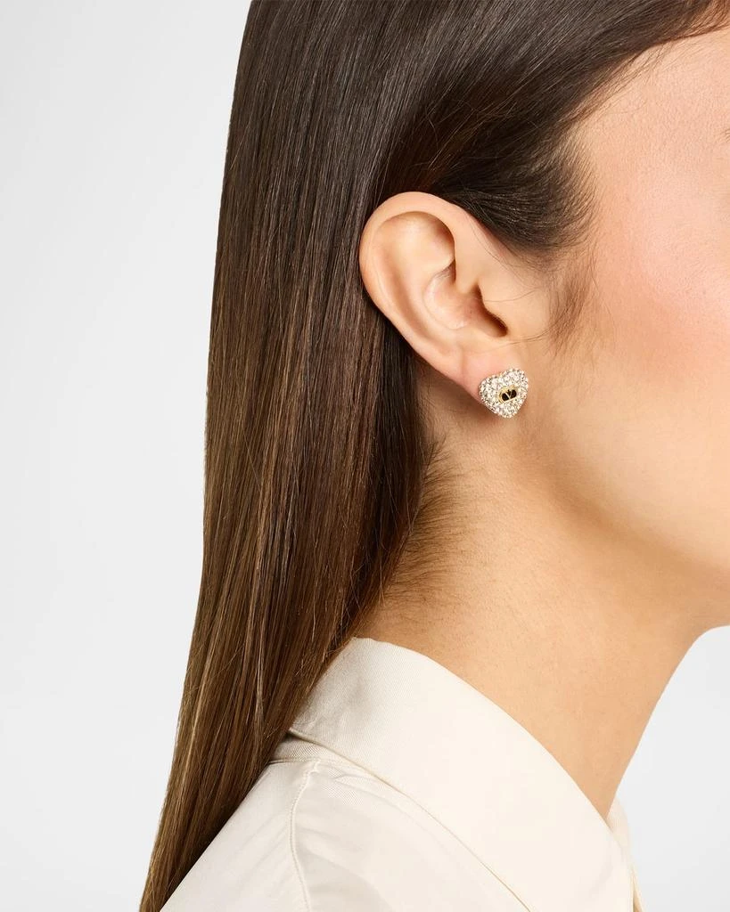 Valentino Coeur Royal Earrings in Metal, Enamel and Swarovski® Crystals 2