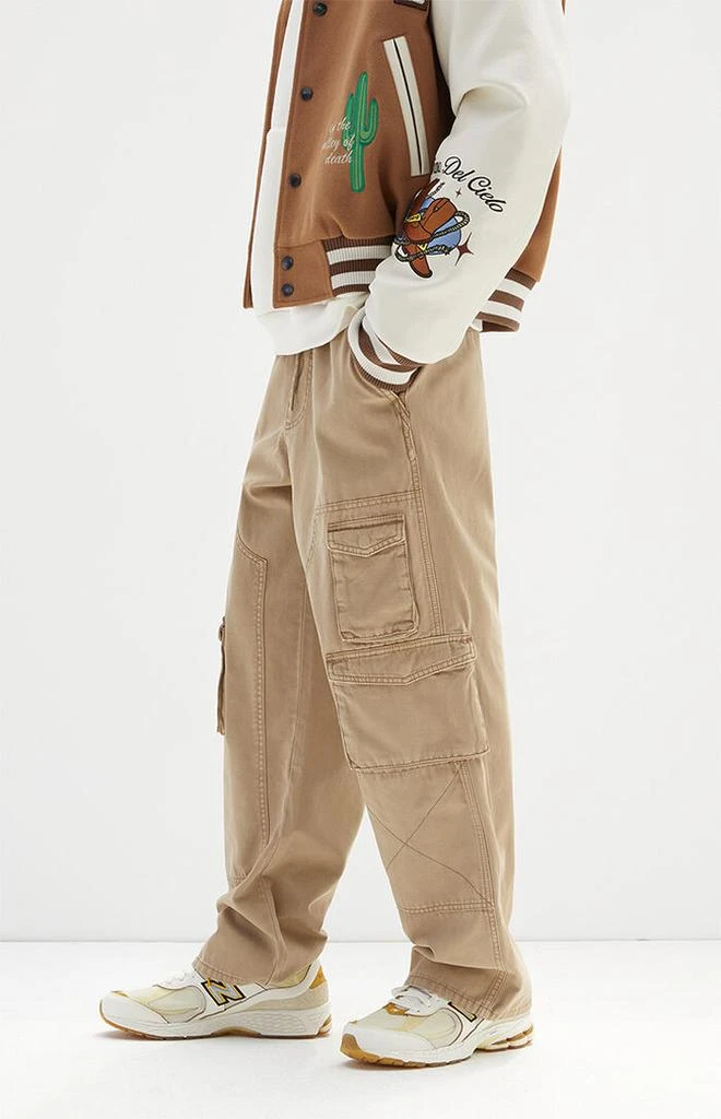 PacSun Tan Baggy Carpenter Cargo Pants 2