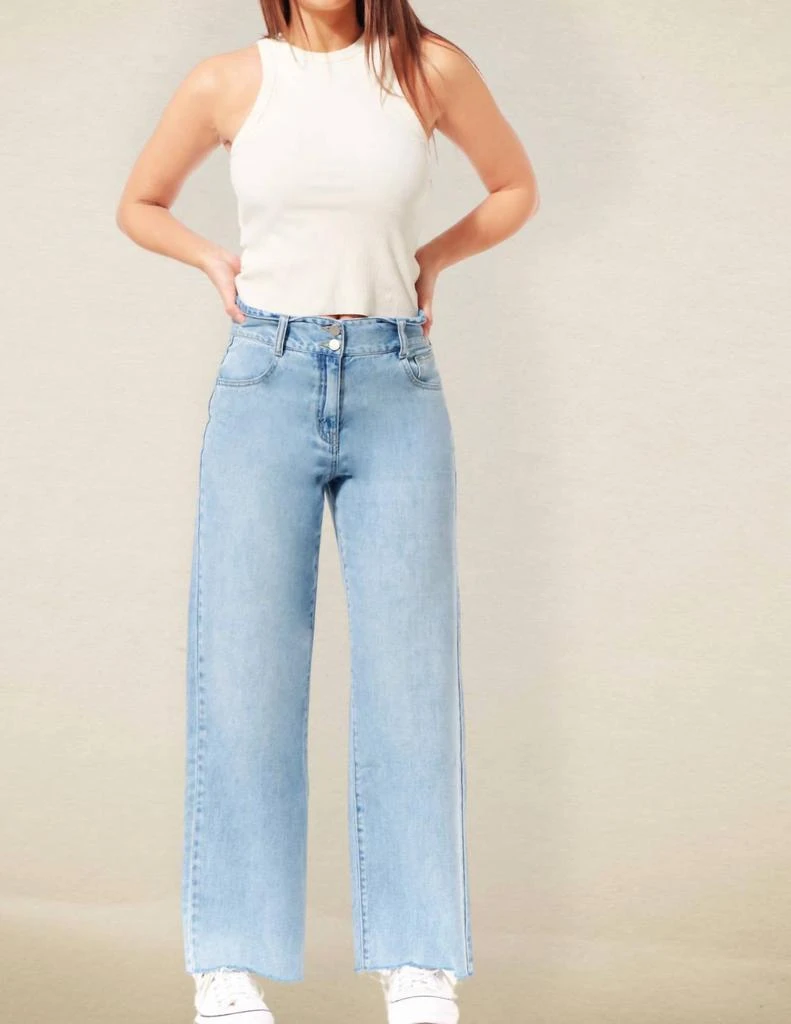 1822 Denim 1822 Denim - Bleach Please Folded Waistband Jeans 1