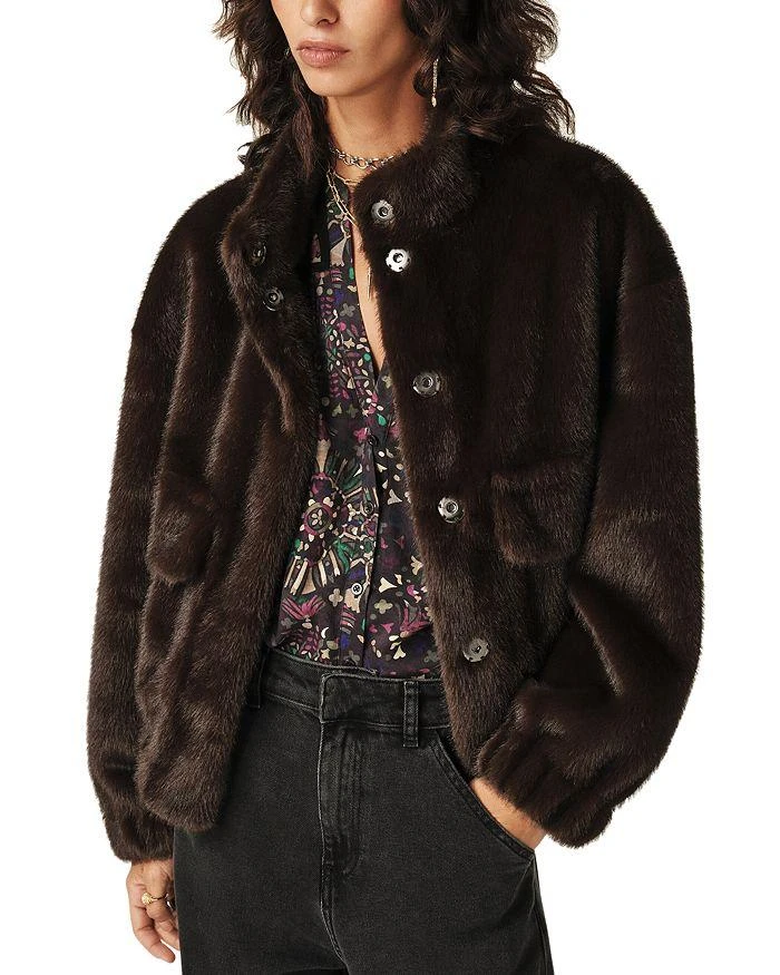 ba&sh Paros Faux Fur Coat 1