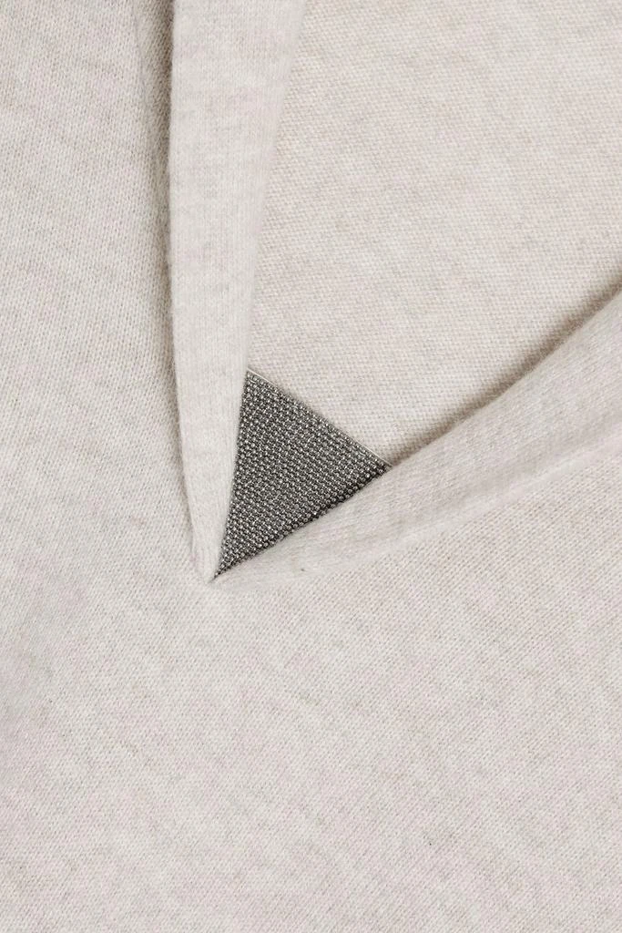 Brunello Cucinelli Bead-embellished cashmere sweater 4
