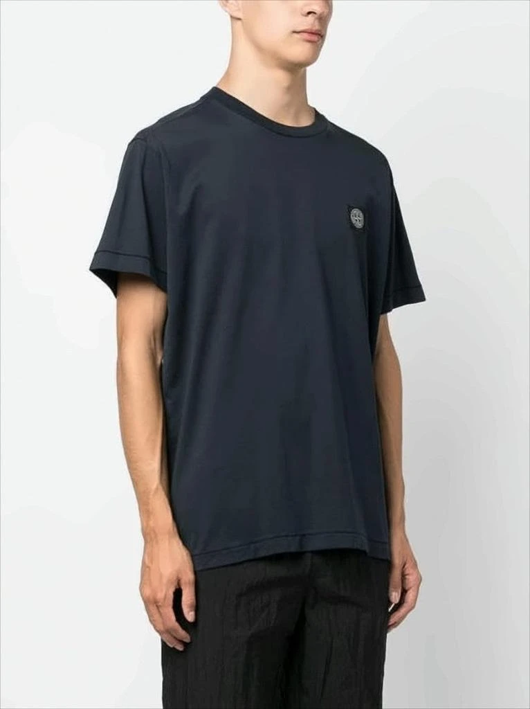 Stone Island Black Crew Neck T-Shirt 4