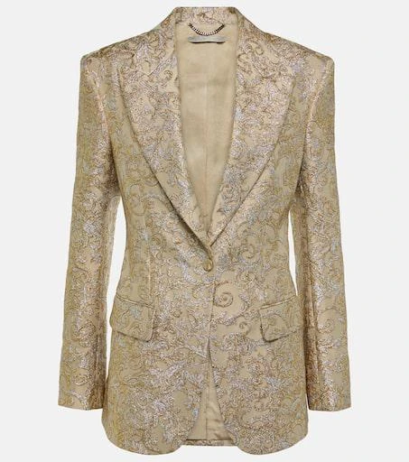 Stella McCartney Single-breasted brocade blazer 1