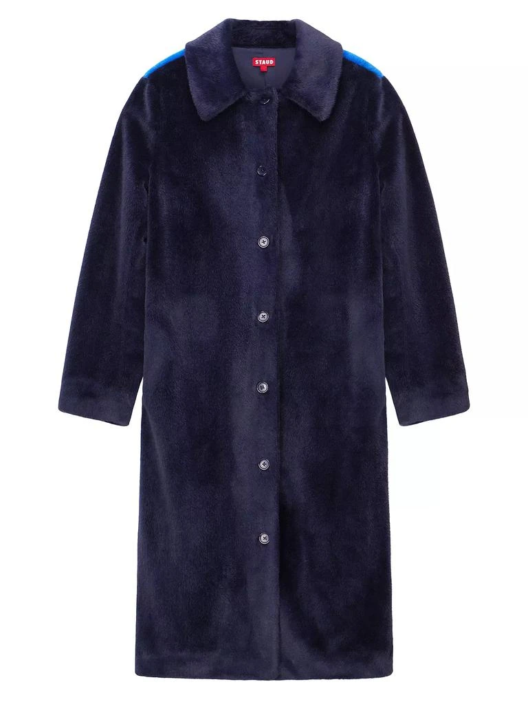 Staud Dubois Single-Breasted Teddy Coat 1