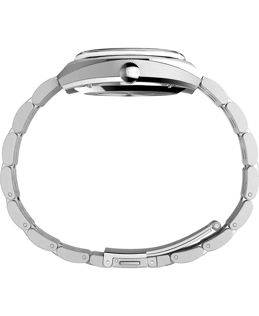 Timex Men's Mechanical Automatic Silver-Tone Stainless Steel Watch, 39mm
