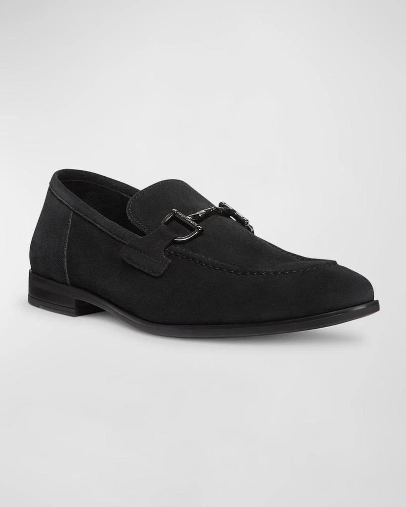 Stuart Weitzman Men's Simon Suede Bit Loafers 2
