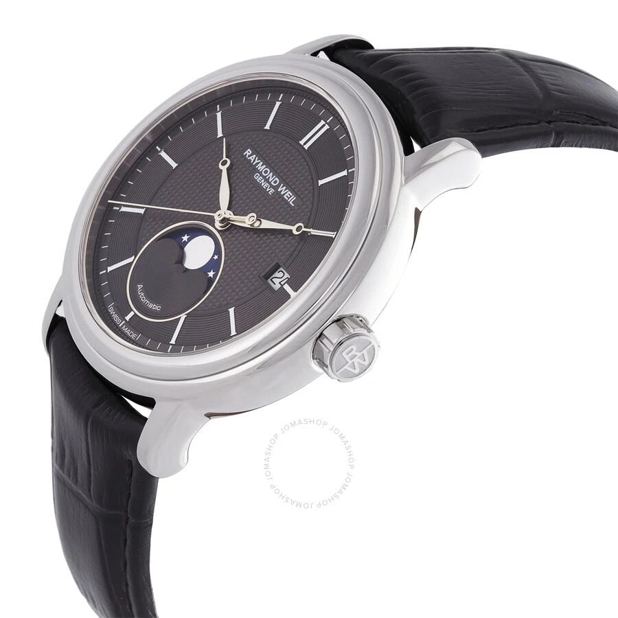 Raymond Weil Maestro Automatic Moon Phase Grey Dial Men's Watch 2879-STC-60001 2