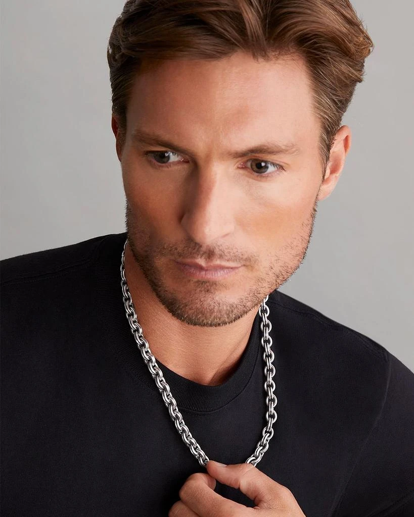 LAGOS Men
s 18K Yellow Gold 
Sterling Silver Anthem Double Link Necklace - Exclusive 2