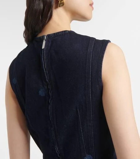 Erdem Floral denim midi dress 6