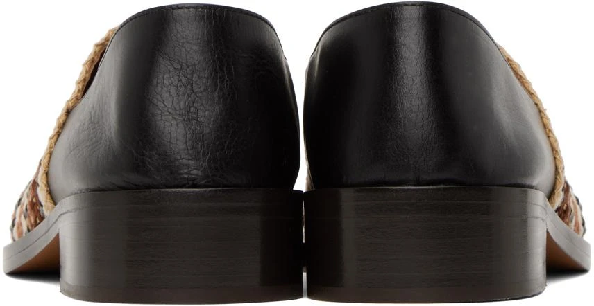 WALES BONNER Black Stacked Heel Loafers 2