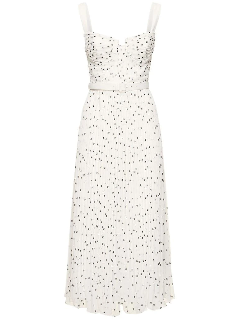 SELF-PORTRAIT Polka Dotted Chiffon Midi Dress 1