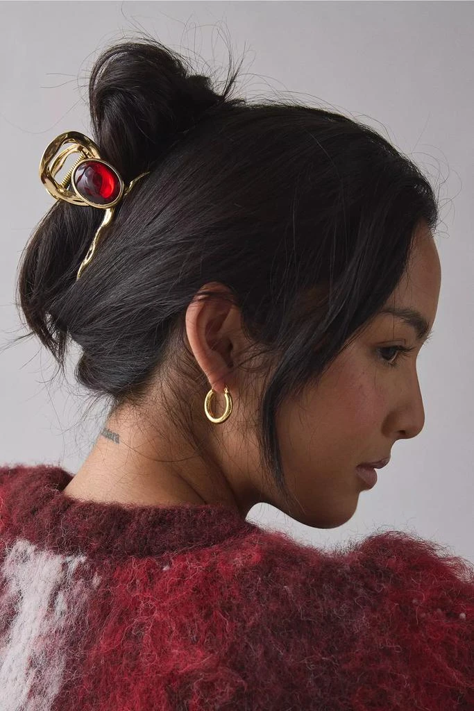 Erdem White Crystal-Cut Barrette Shop White Crystal-Cut Barrette on Sale at BeyondStyle – Get  main image 2