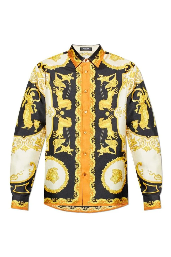 Versace Versace Pattern-Printed Long-Sleeved Shirt 1