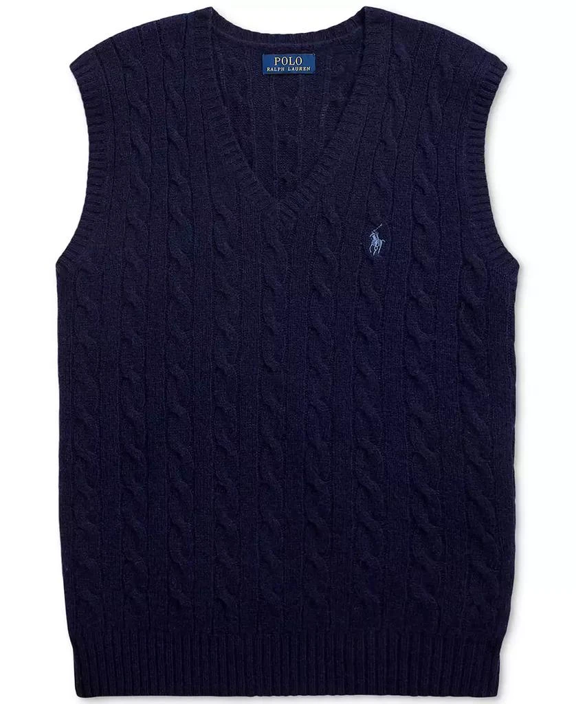 Ralph Lauren Men's Cable-Knit Wool-Cashmere Sweater Vest 5