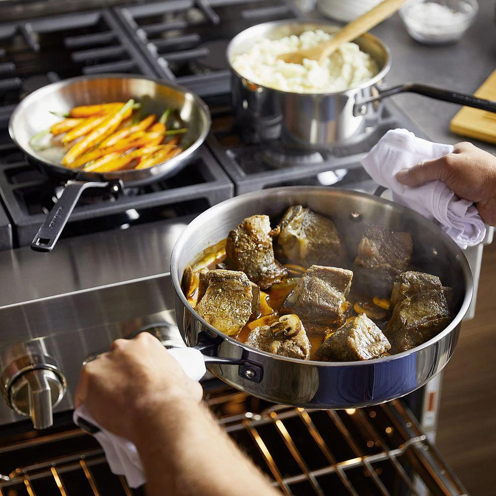 KitchenAid 5-Ply Clad Stainless Steel 10-Piece Cookware Set 2