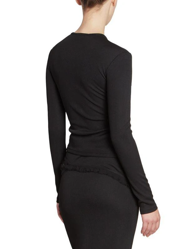 Christopher Esber Open Twist Long-Sleeve Blouse 2