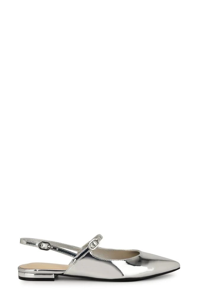 Nine West Daved Pointed Toe Slingback Flat 3