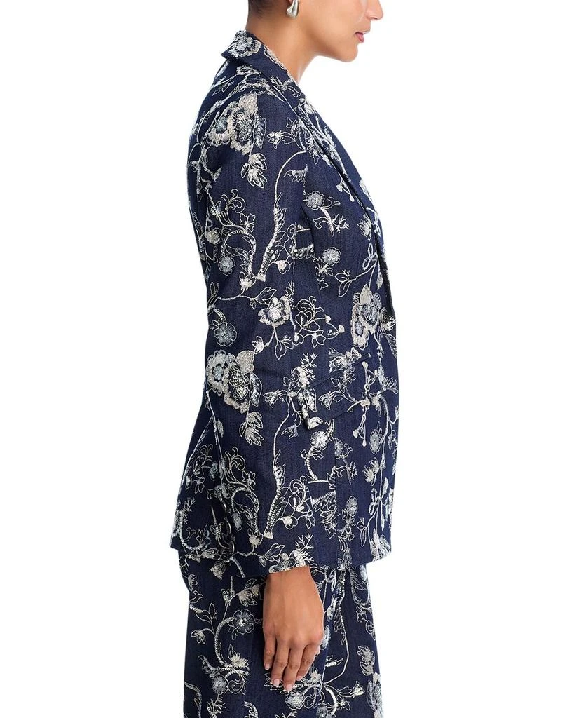 Cinq à Sept Garden Embroidered Denim Cheyenne Blazer 5