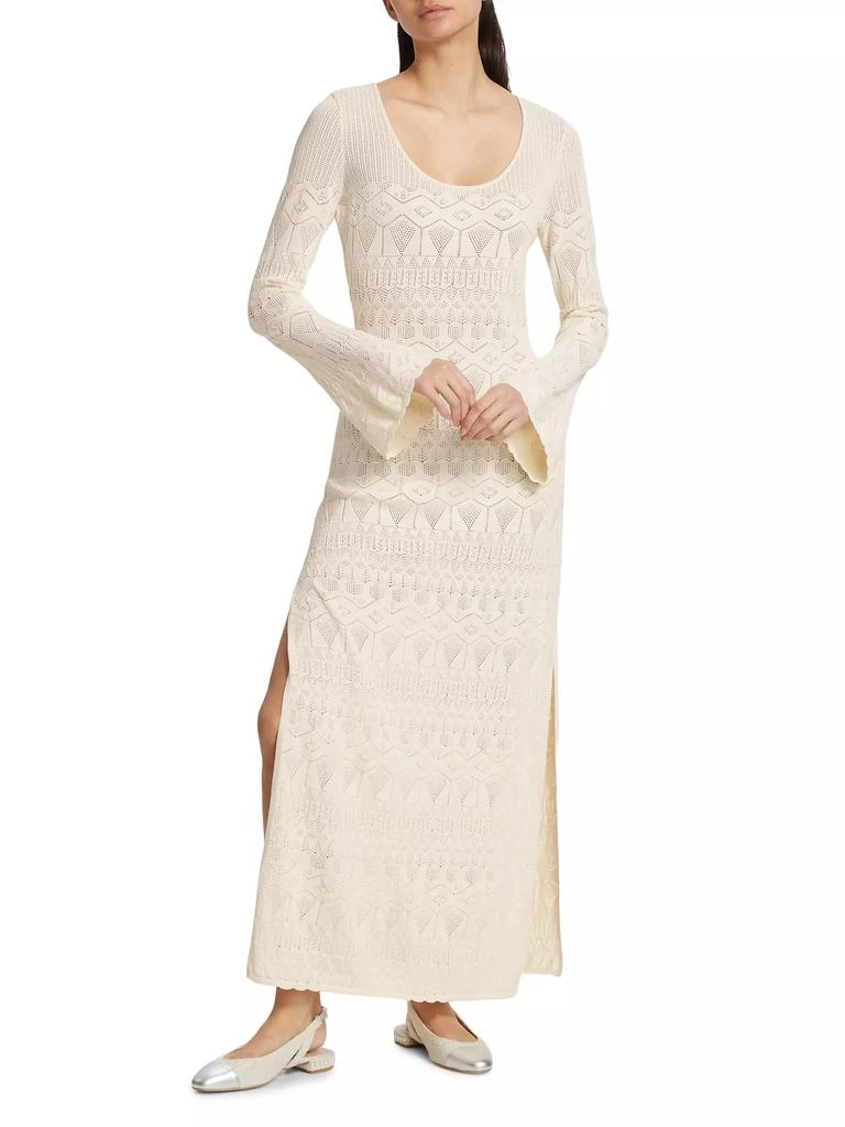 FIGUE Amanda Pointelle-Knit Dress 2