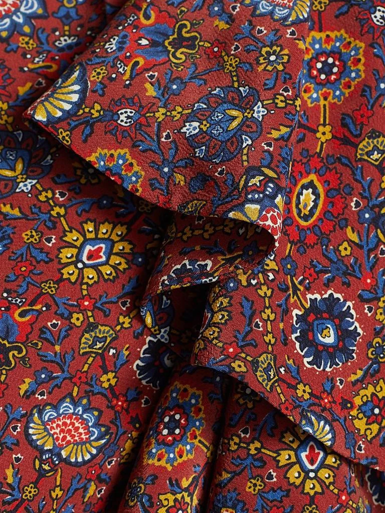 DÔEN Beatriz Floral Silk Short-Sleeve Maxi Dress 7