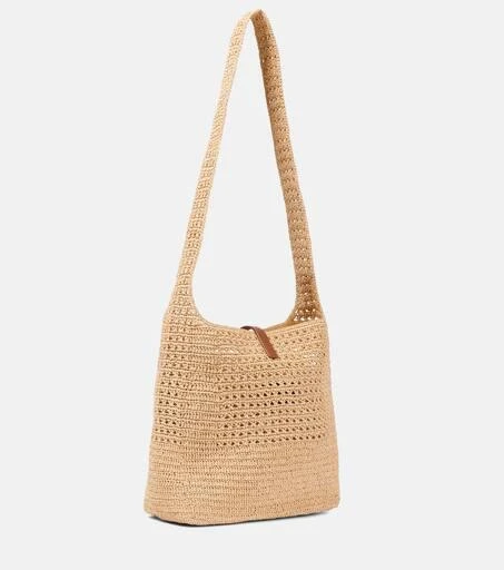 Yves Saint Laurent Le 5 à 7 Medium raffia shoulder bag 4