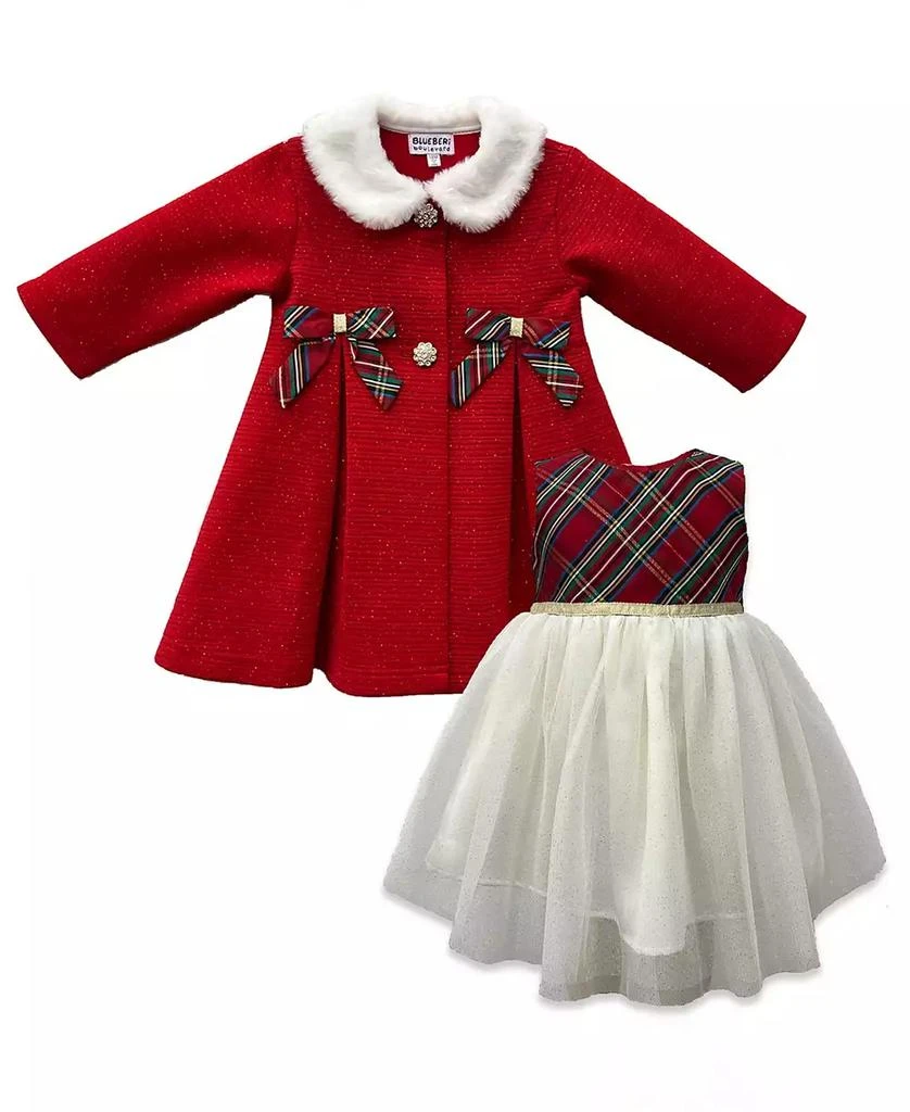 Baby Girls' Holiday Plaid Dress and Coat, 2-Piece Set  On Sale Now with Up  to 71% Off | Discover Exclusive Deals & Savings at BeyondStyle  Authentic  Blueberi Boulevard outfit|kids|sets &