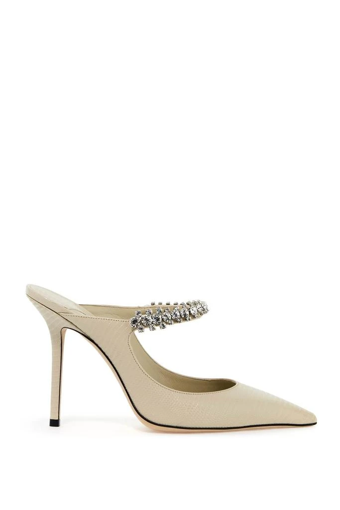 Jimmy Choo Lizard-Embossed Leather Bing Mules 1