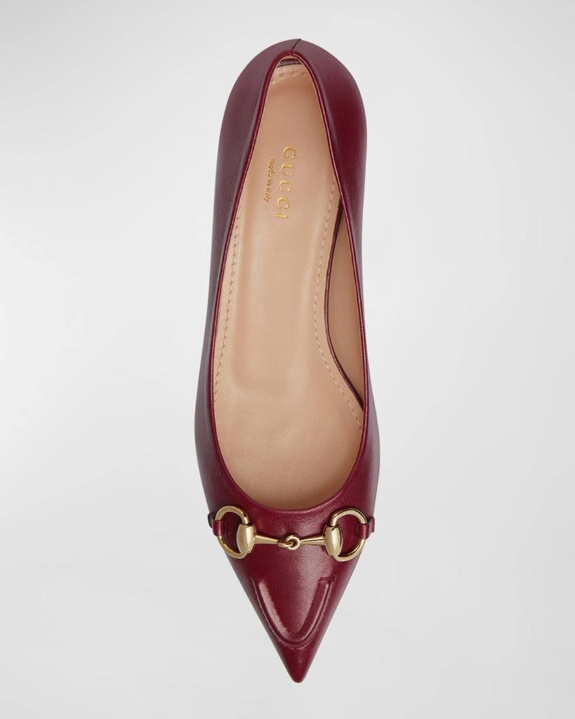 Gucci Erin Leather Horsebit Ballerina Flats 6