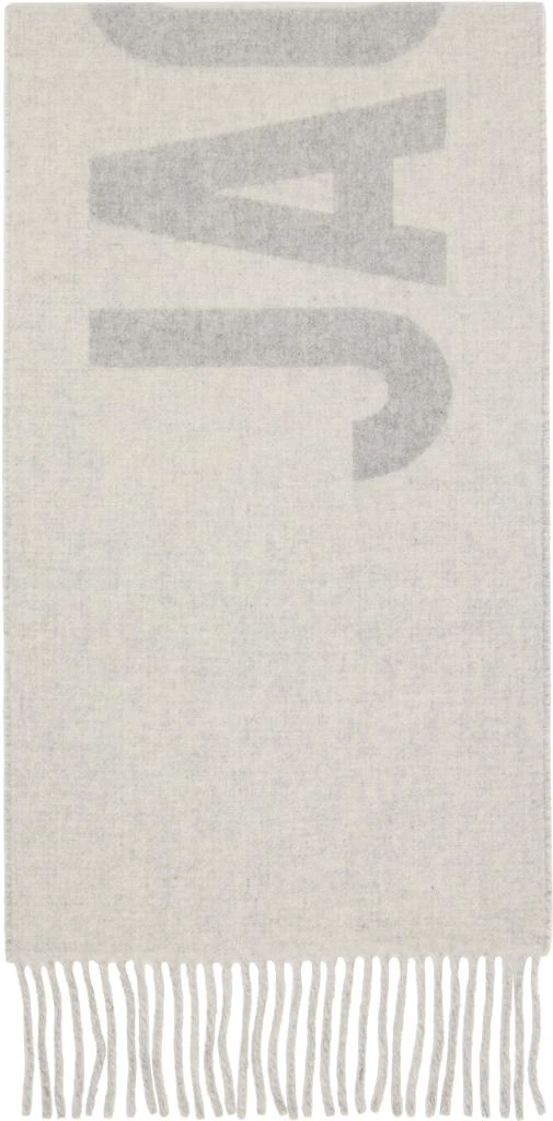 Jacquemus Gray 'The Jacquemus' Scarf