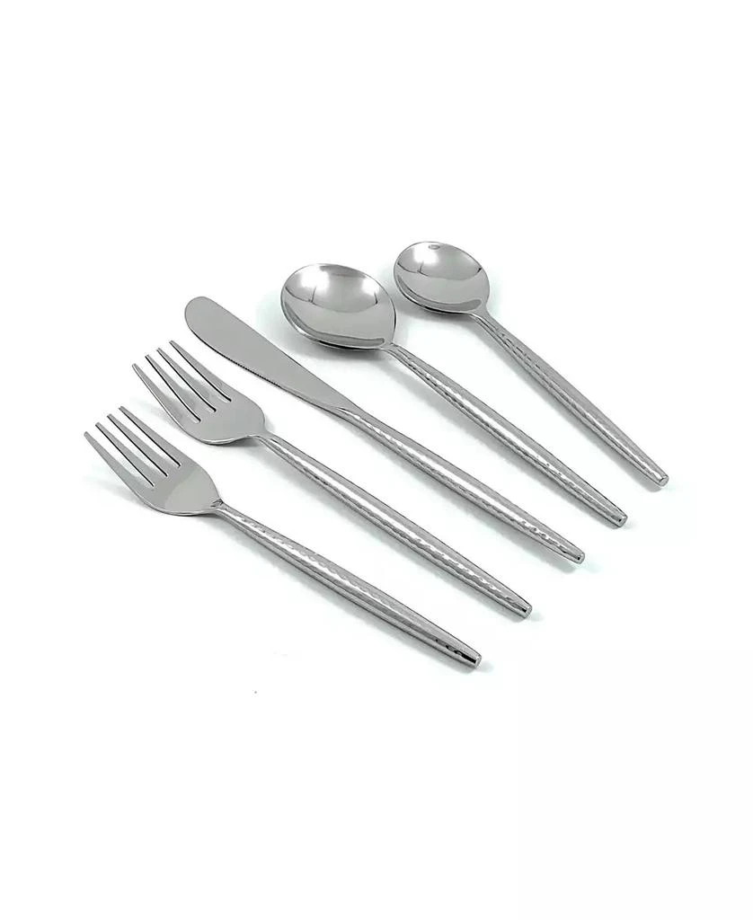 Vibhsa Hammered Flatware Set of 20 Pieces