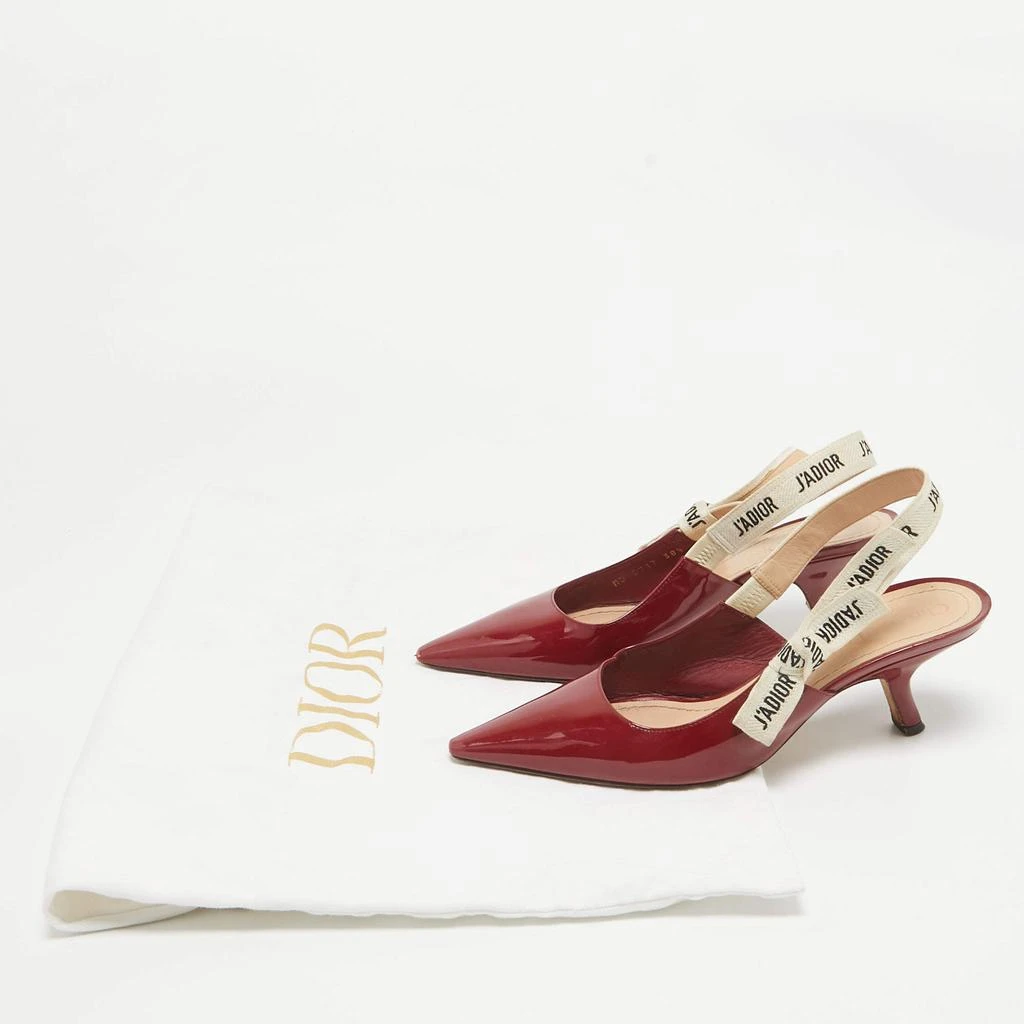 Dior Dior Burgundy Patent Leather J'Adior Pumps Size 38.5 9