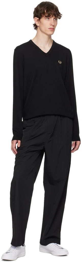 Fred Perry Black Drawstring Track Pants 4