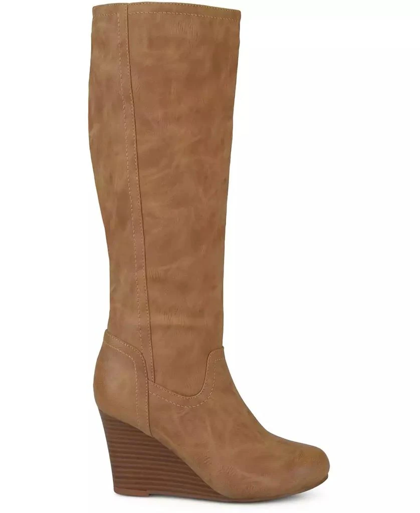 Journee Collection Women's Langly Knee High Wedge Boots 9