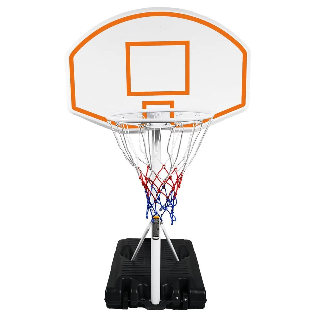 Streamdale Furniture Streamdale Portable Poolside Basketball Hoop with Adjustable Height and Weatherproof Construction 1