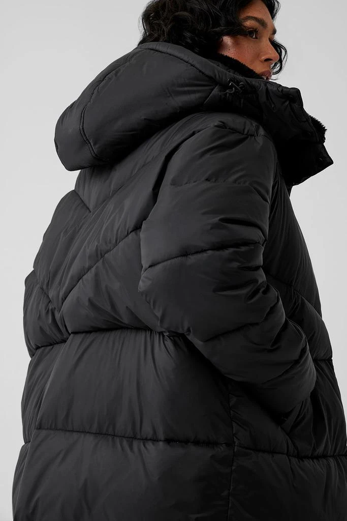 Alo Gold Rush Puffer Trench - Black 10