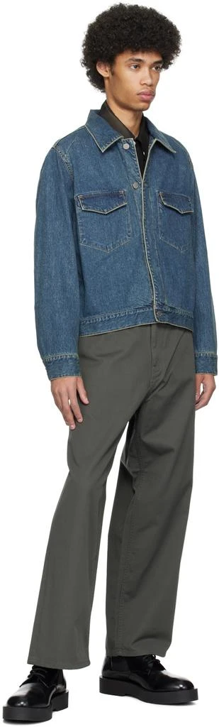JieDa Gray Baggy Trousers 4