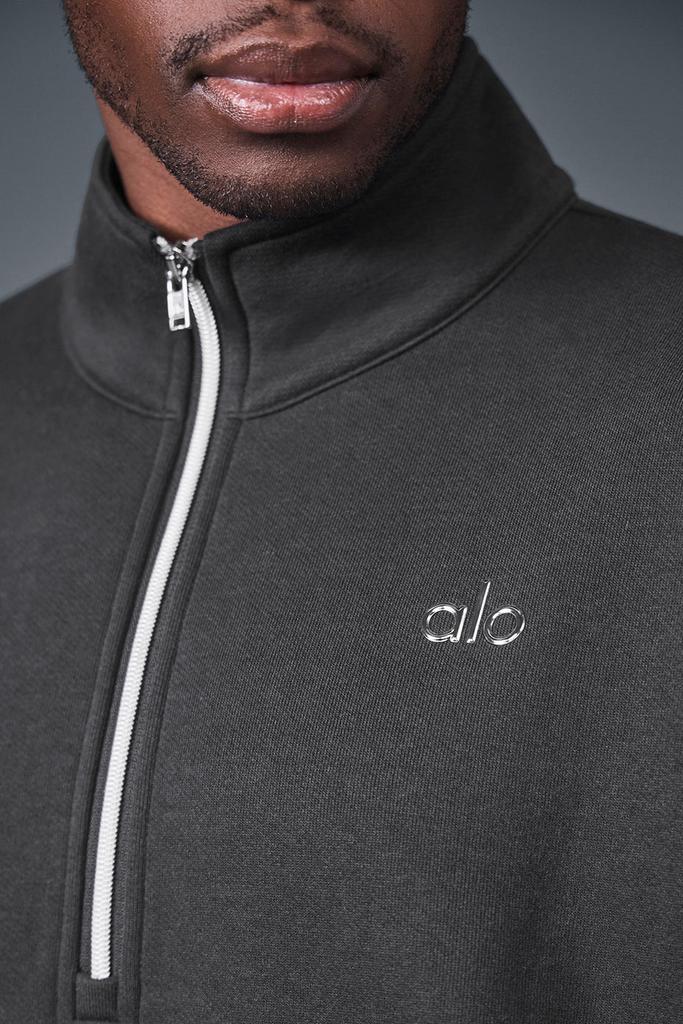 Alo Accolade 1/4 Zip Pullover - Anthracite - Hoodies - Free