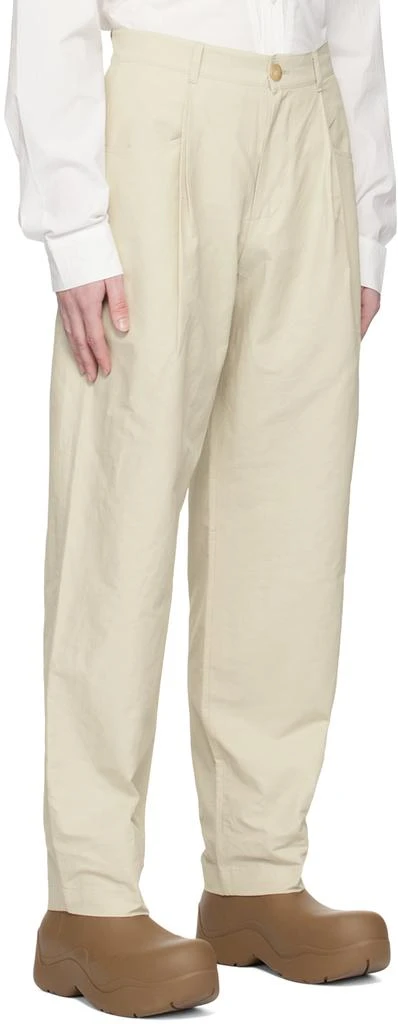 HGBB STUDIO Beige Seal Trousers 2