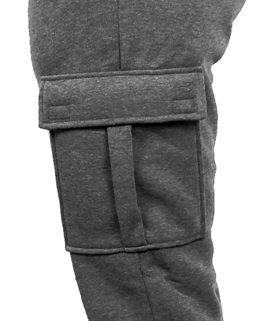 Galaxy By Harvic Women's Heavyweight Loose Fit Fleece Lined Cargo Jogger Pants Set, 2 Pack 5