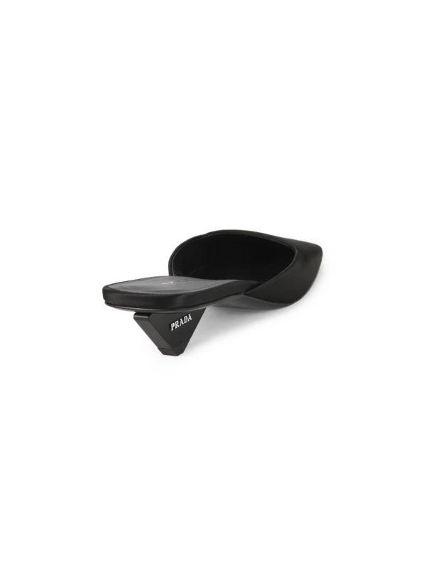 Prada 25MM Satin Square Toe Mules 3