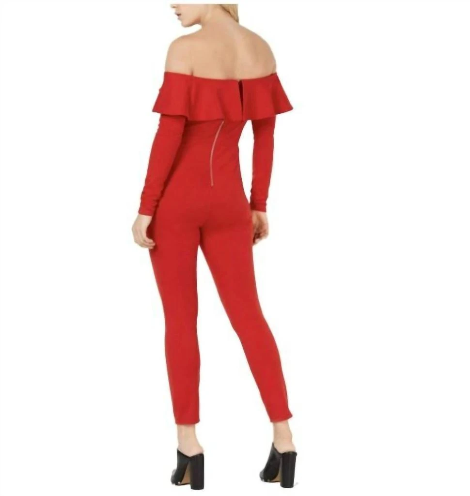 Material Girl Material Girl - Ruffle Off The Shoulder Jumpsuit 3