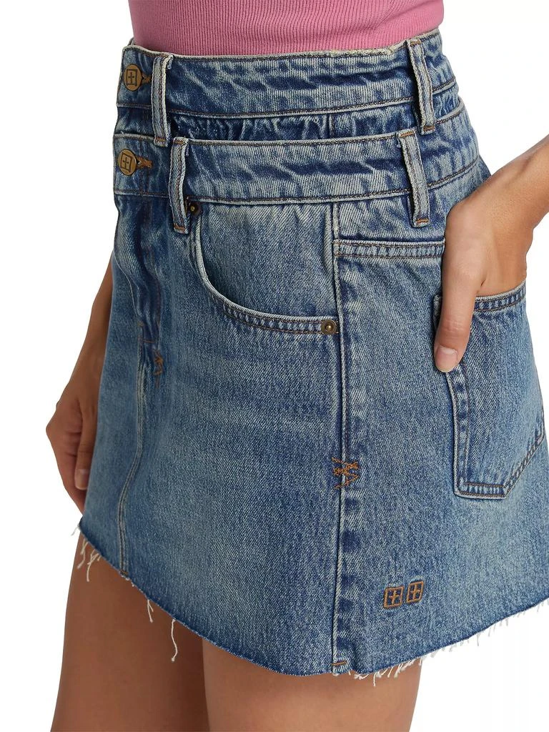 Ksubi Model Rework Denim Miniskirt 6