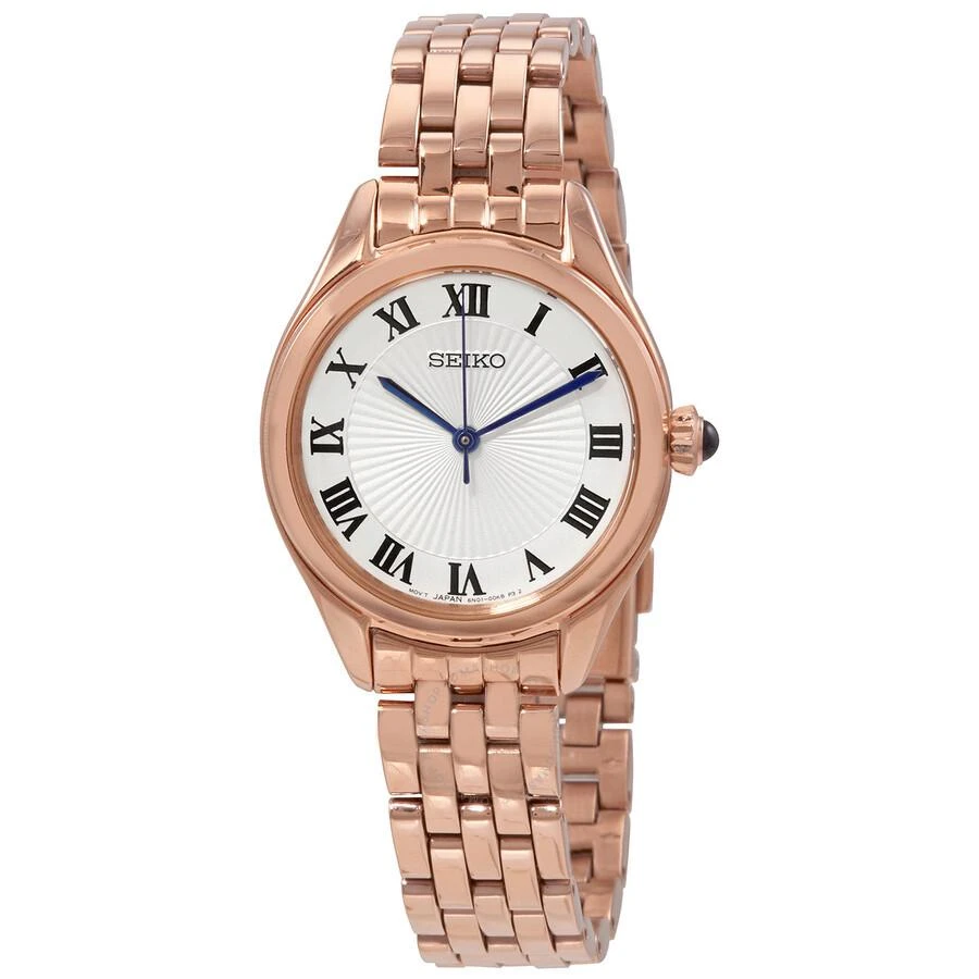 Seiko Classic Quartz White Dial Ladies Watch SUR332 1