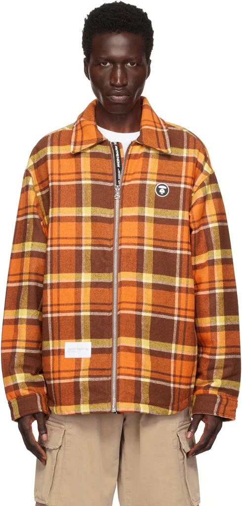 AAPE Orange & Brown 'AAPE Now' Jacket 1